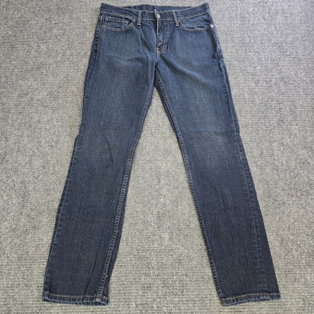 Levi's 511 Slim Fit Jeans Men's 33x32 Blue Denim Stretch Straight Leg Pants